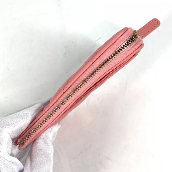 CHANEL Matelasse CC Mark Fragment Case zipper wallet case purse Unused - Picture 6 of 12